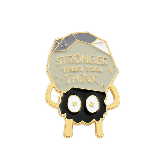 Stronger Than You Think Pin - Positive Mentality Boutique 