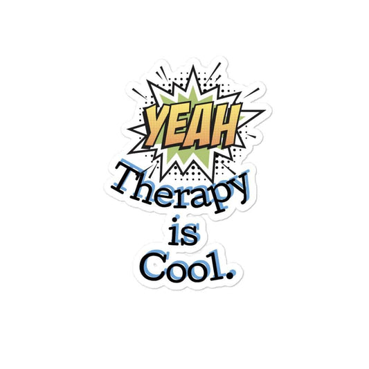 Therapy is cool Sticker - Positive Mentality Boutique 