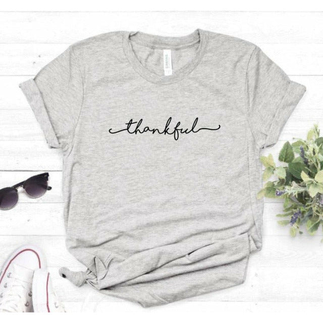 Thankful T-Shirt - Positive Mentality Boutique 
