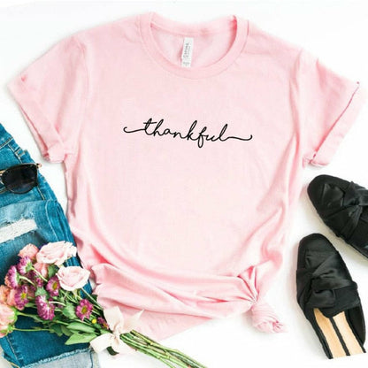 Thankful T-Shirt - Positive Mentality Boutique 