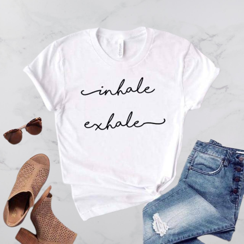 Inhale-Exhale T-shirt - Positive Mentality Boutique 