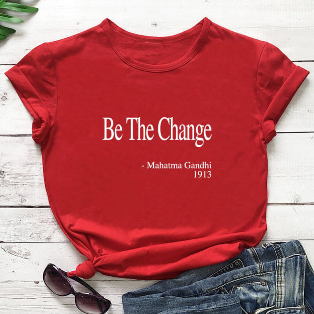 Be The Change T-Shirt - Positive Mentality Boutique 