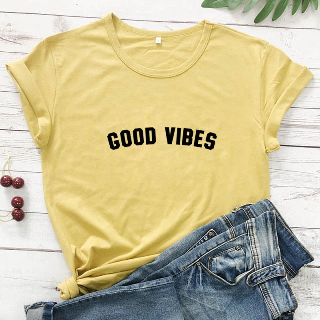 Good Vibes  T-shirt - Positive Mentality Boutique 