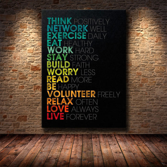 Think Inspirational Poster - Positive Mentality Boutique 