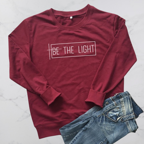 Be The Light Pullover - Positive Mentality Boutique 