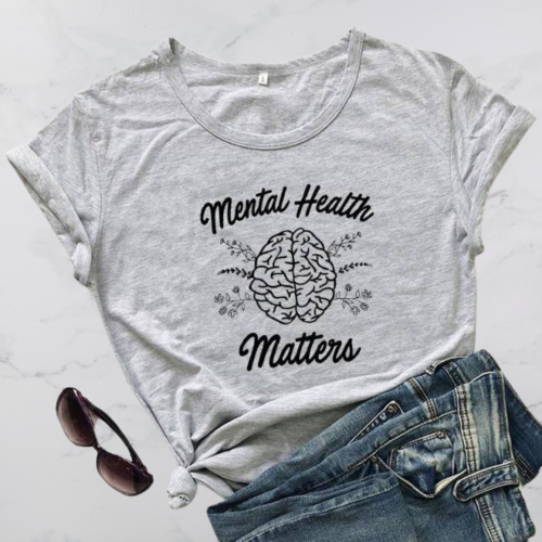 Mental Health Matters Brain T-shirt - Positive Mentality Boutique 
