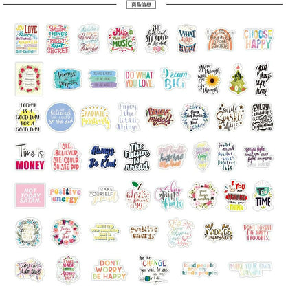 Motivational Phrase Stickers - Positive Mentality Boutique 