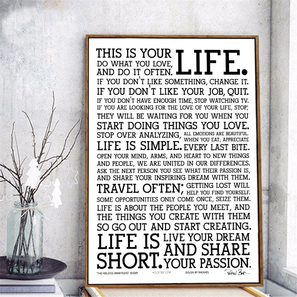 This is Your Life Poster - Positive Mentality Boutique 